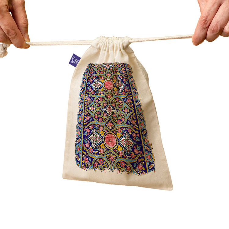 کیسه نان و سبزی ترمه طراحان ایده مدل کاشی کاری اسلیمی کد trm523 - M