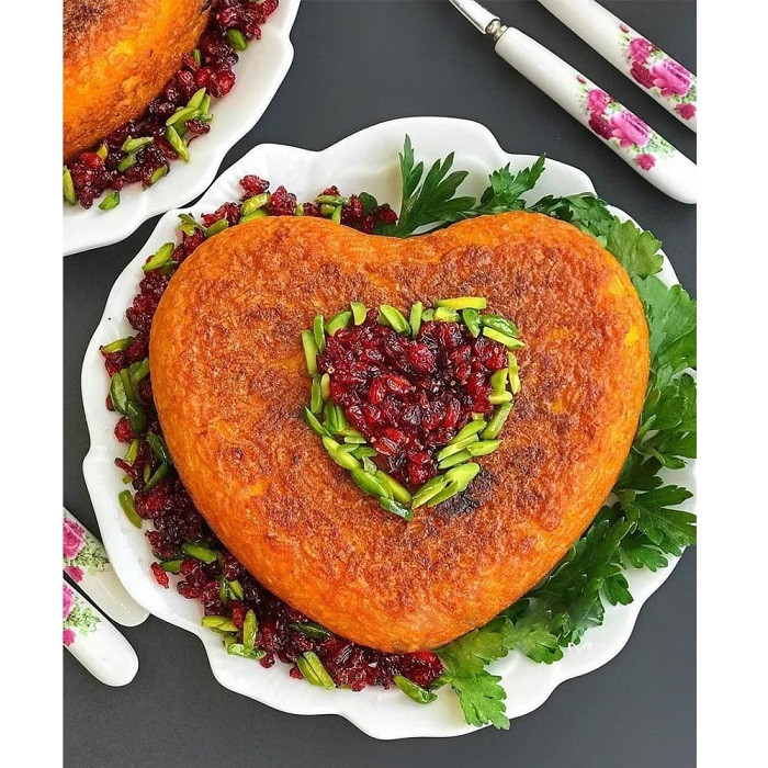 قالب ته چین به گز مدل قلبی