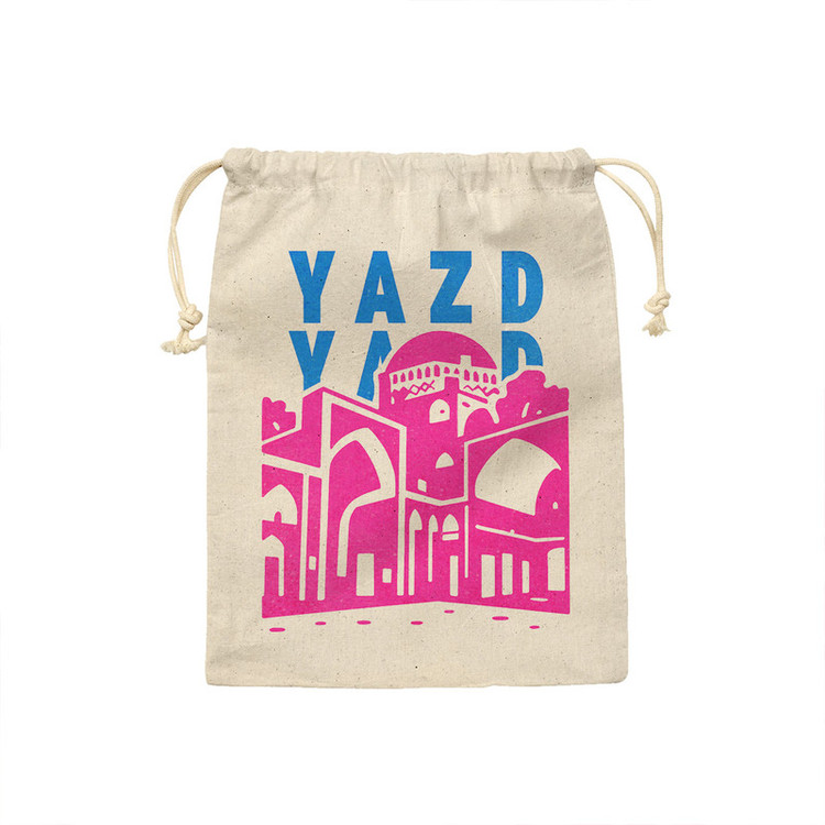کیسه نان و سبزی ترمه طراحان ایده مدل نماد زندان اسکندر یزد کد map0137 - M سایز 23x33 سانتی متر