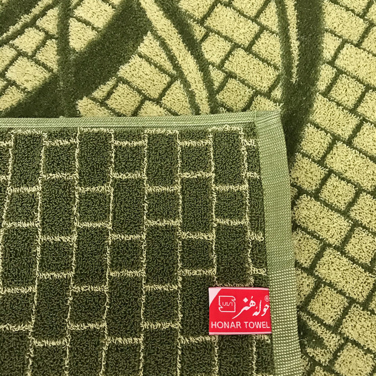 حوله دستی هنر طرح لاله سایز 75x40 سانتی متر