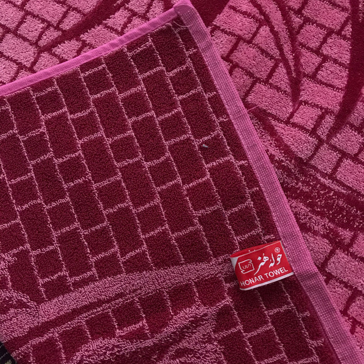 حوله دستی هنر طرح لاله سایز 75x40 سانتی متر