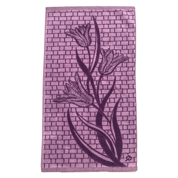 حوله دستی هنر طرح لاله سایز 75x40 سانتی متر