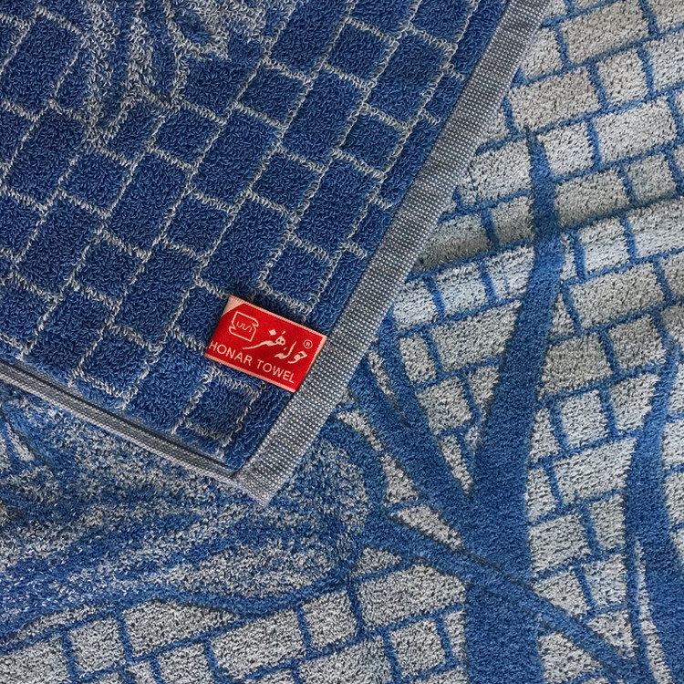 حوله دستی هنر طرح لاله سایز 75x40 سانتی متر
