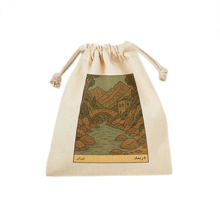کیسه نان و سبزی ترمه طراحان ایده مدل کارت دربند تهران کد map1530 - M سایز 23x33 سانتی متر