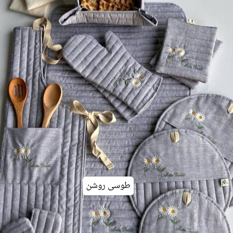 سرویس آشپزخانه 14 پارچه مدل بابونه