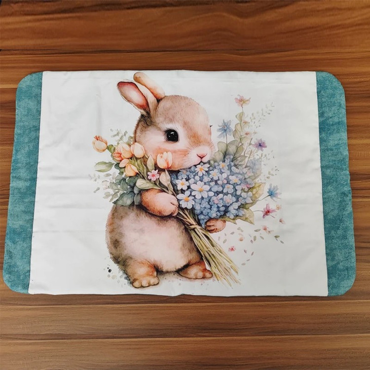 سرویس پارچه ای آشپزخانه 16 پارچه مدل خرگوش
