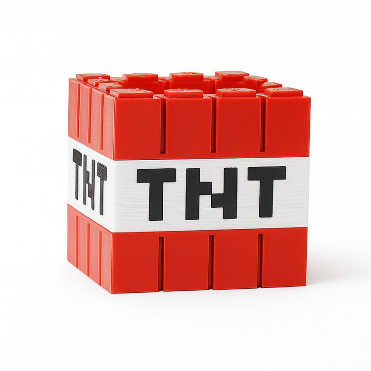 ظرف نگهدارنده تخم مرغ مدل Minecraft طرح TNT