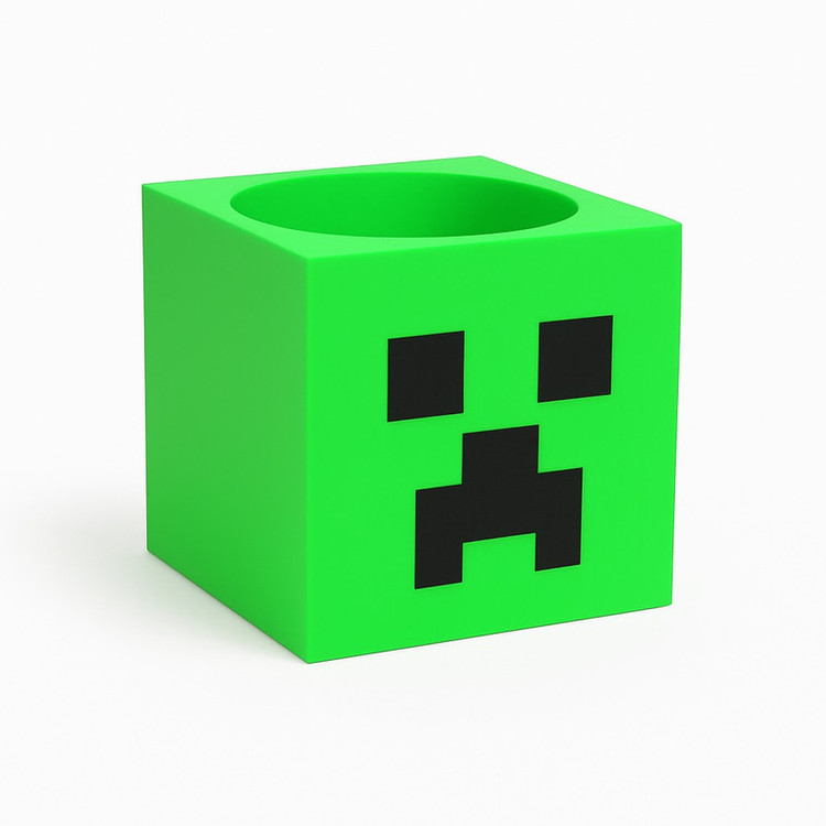 ظرف نگهدارنده تخم مرغ مدل Minecraft طرح Creeper