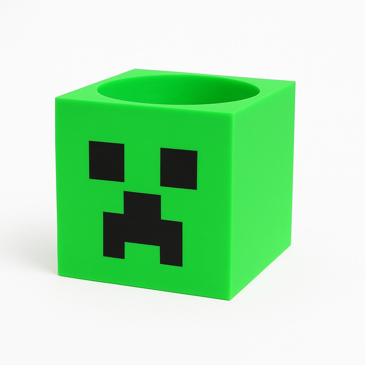 ظرف نگهدارنده تخم مرغ مدل Minecraft طرح Creeper