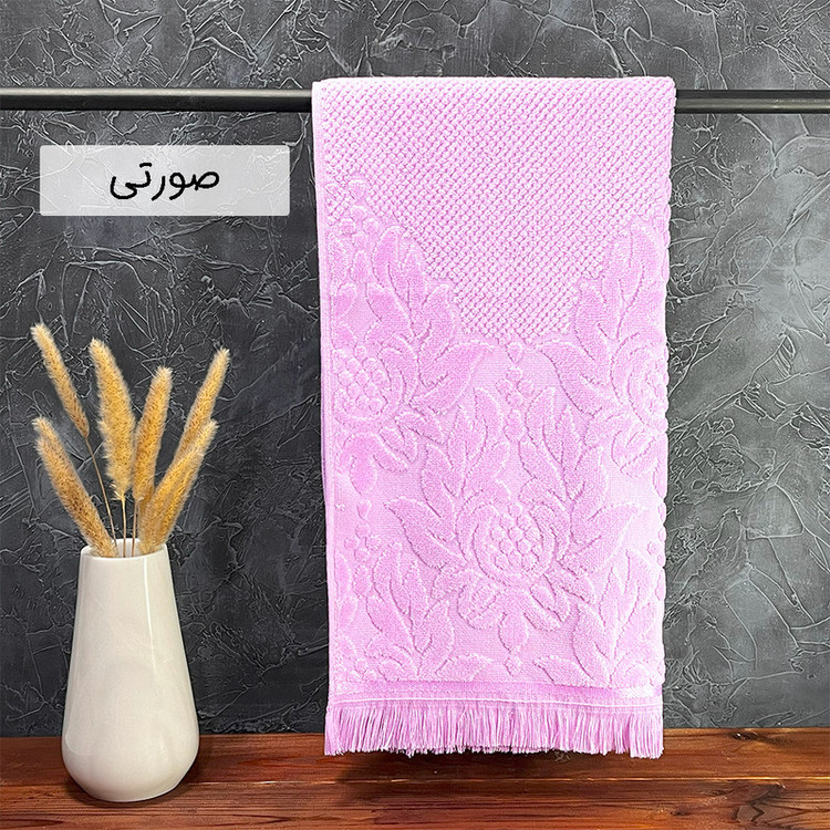 حوله دست و صورت بهباف آذر طرح سویل سایز 45×90 سانتی متر