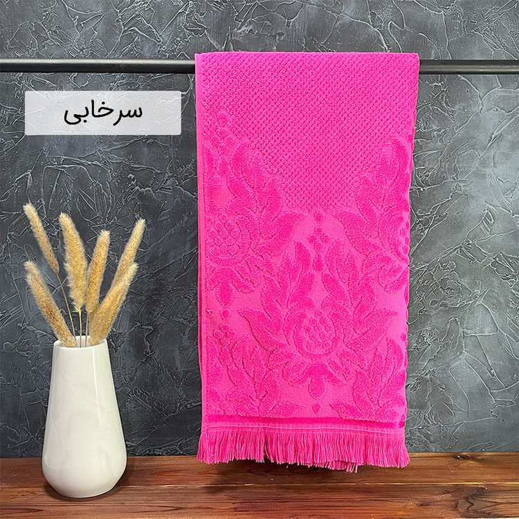 حوله دست و صورت بهباف آذر طرح سویل سایز 45×90 سانتی متر
