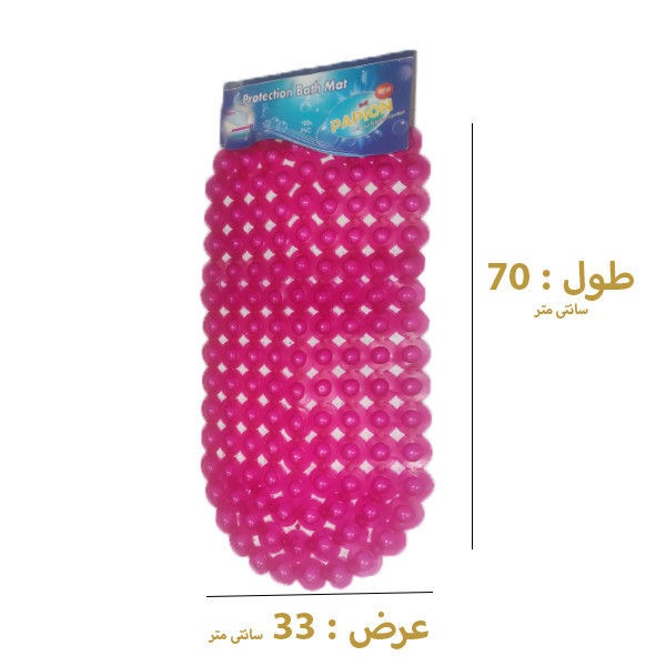 زیرپایی حمام پاپیون مدل چسبناک سایز 70*33 سانتی متر