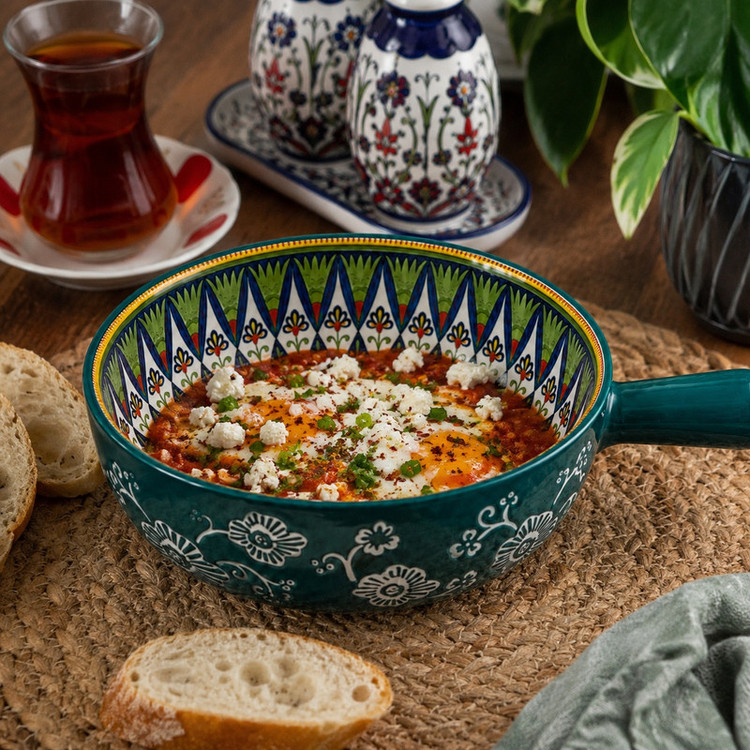 کاسه طرح سنتی ایزنیک مدل ترنج