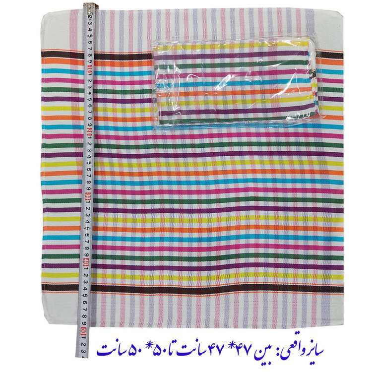 دستمال نظافت خانه و آشپزخانه ویسکوز نساجی دُر هنر یزد مدل گندمینه کد 5050 بسته 4 عددی
