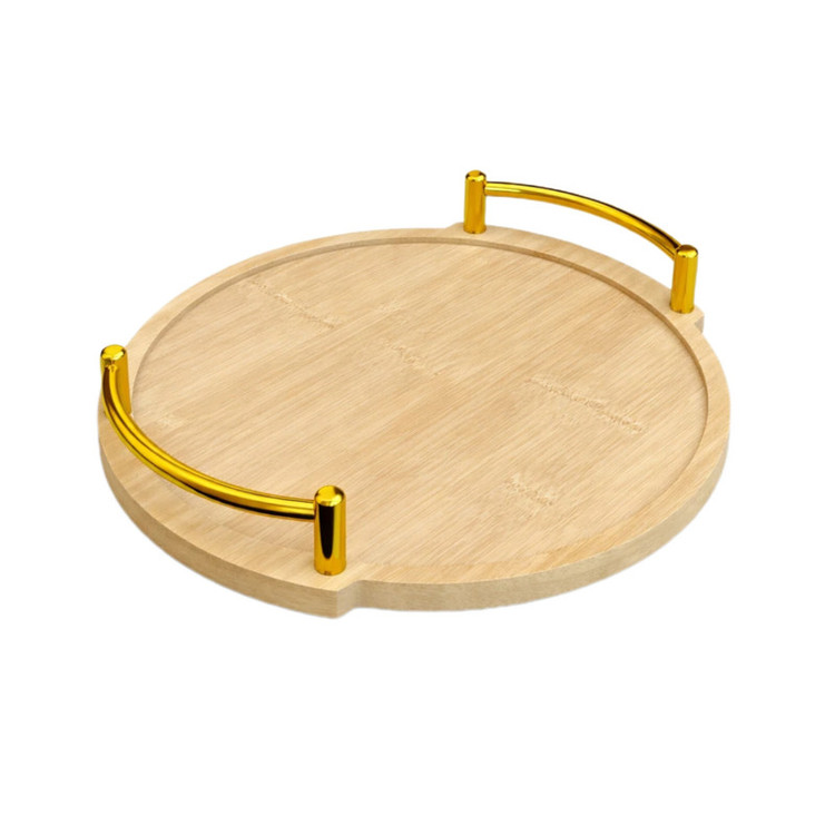 سینی دسته دار مدل بامبو کد A34 سایز 34x34 سانتی متر