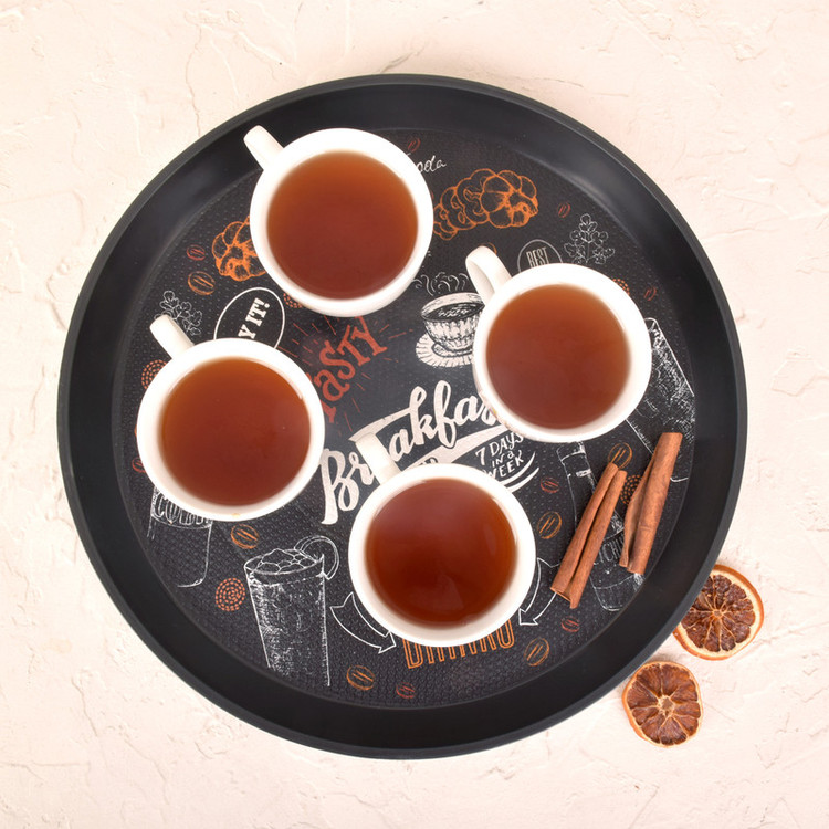 سینی بدون دسته پلاستیک مهروز مدل 6003 drink سایز 36×36 سانتی متر