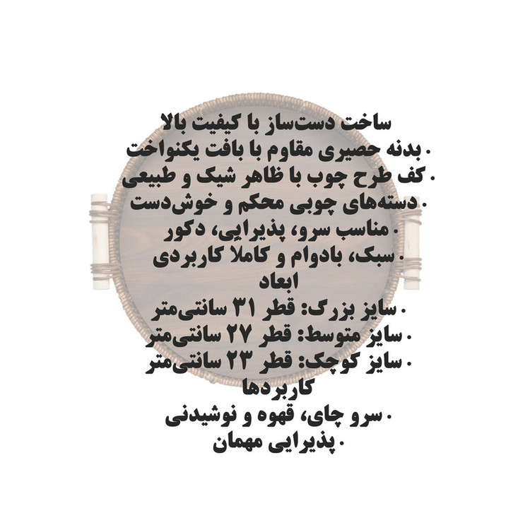 سینی دسته دار مدل SHN-103 مجموعه 3 عددی
