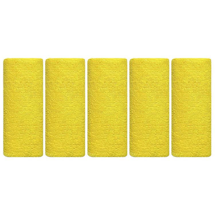 دستمال آشپزخانه بی تی مدل میکروفایبر کد 25x25Ye5 بسته 5 عددی
