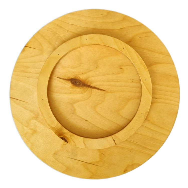 سینی بدون دسته مدل پایه دار دایره طرح آفتاب سایز 36×36 سانتیمتر