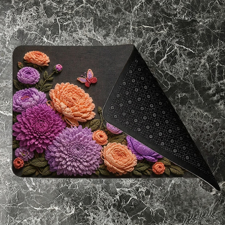 پادری مدل رویه مخمل طرح ترک کد S.1506 سایز 75x45 سانتیمتر مناسب برای فضای داخلی