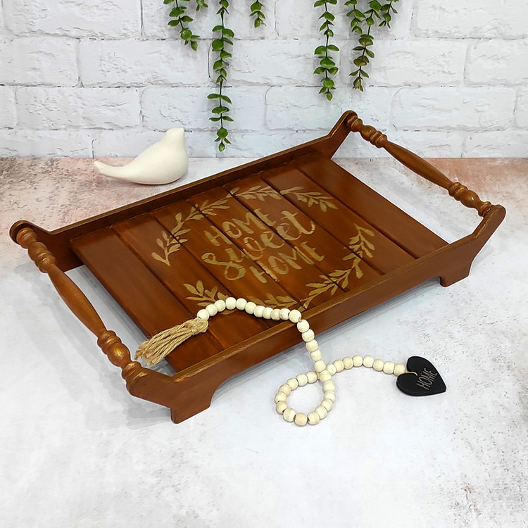 سینی چوبی مدل هوم کد d53