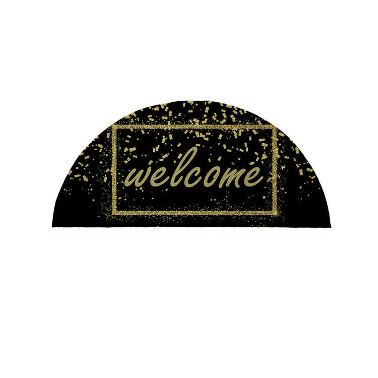 پادری مدل نیم دایره طرح Welcome کد 8364 سایز 90×45 سانتی متر