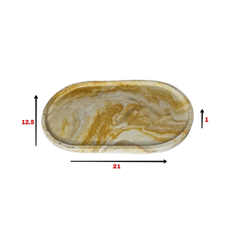 سینی مدل سنگ مصنوعی بیضی کد C003
