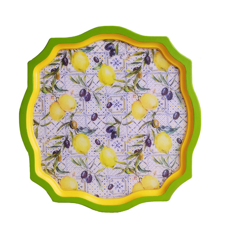 سینی بدون دسته میس کادو مدل لیمو سایز 35*35 سانتی متر