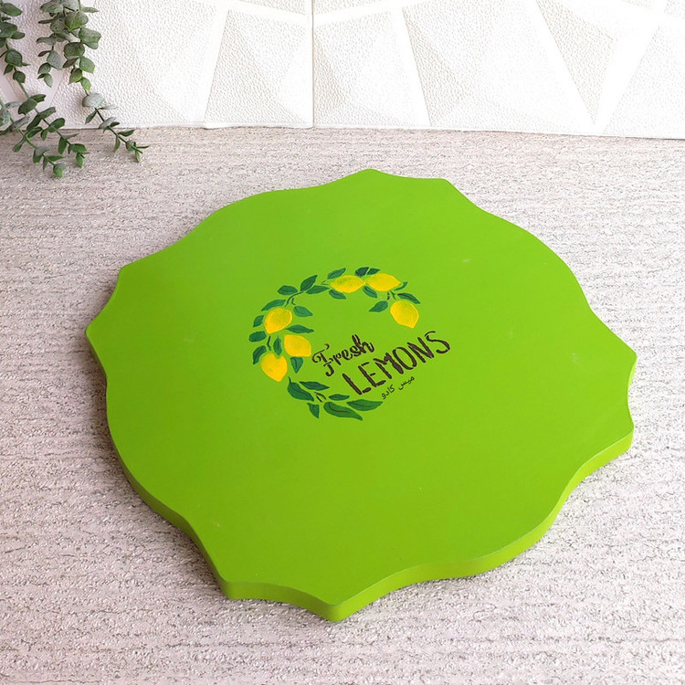 سینی بدون دسته میس کادو مدل لیمو سایز 35*35 سانتی متر