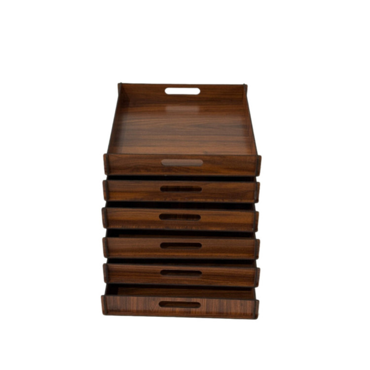 سینی دسته دار طرح ساده کد CF07 سایز 30×30 سانتی متر