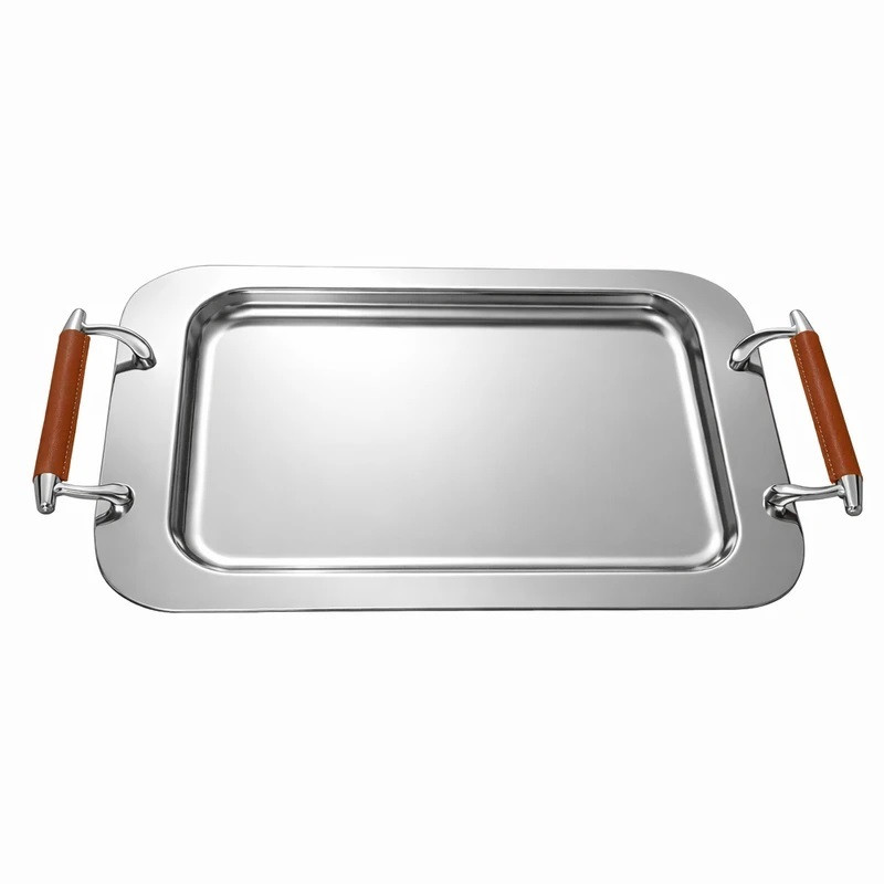 سینی دسته دار مدل NS8 کد Charm10-b سایز 46*29 سانتی متر