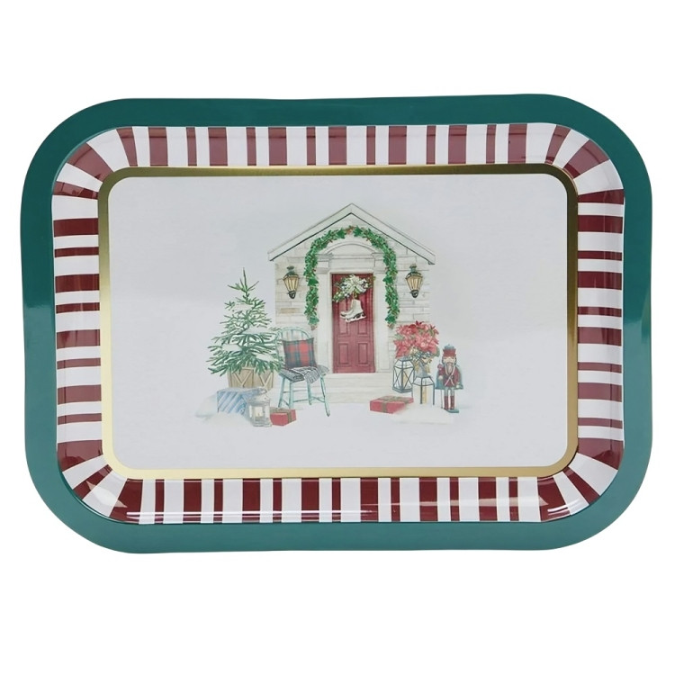 سینی بدون دسته مدل TRENDYilbasiTemali.BYZ سایز 30*23 سانتی متر