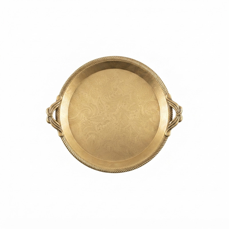 سینی دسته دار مدل 34855 سایز 27x24 سانتی‌متر