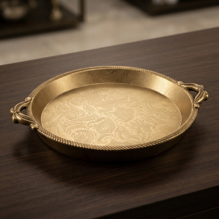 سینی دسته دار مدل 34855 سایز 27x24 سانتیمتر