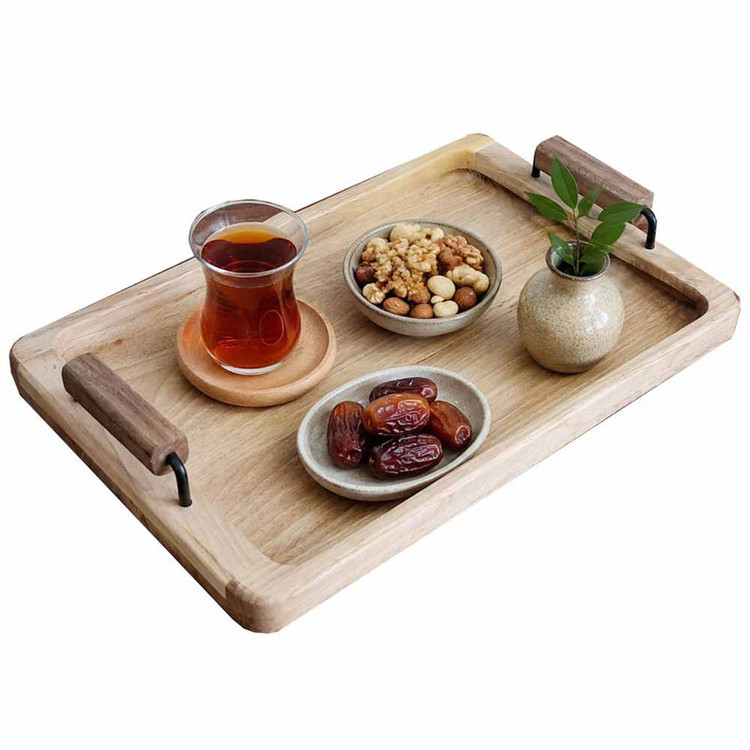 سینی دسته دار مدل ساحلی سایز 38*26 سانتی متر