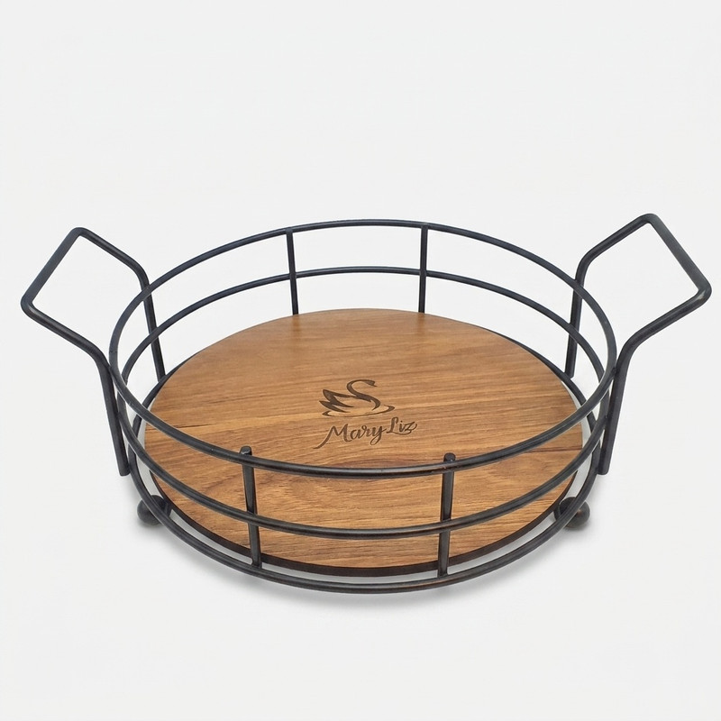 ظرف میوه‌خوری با کف چوب، کد 5172