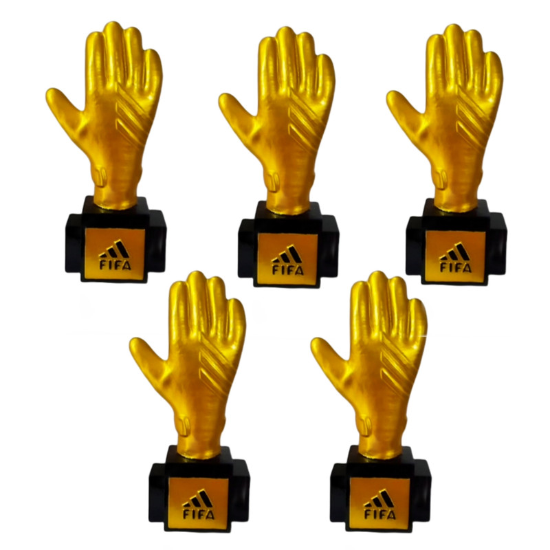 تندیس مدل دستکش طلا مجموعه 5 عددی