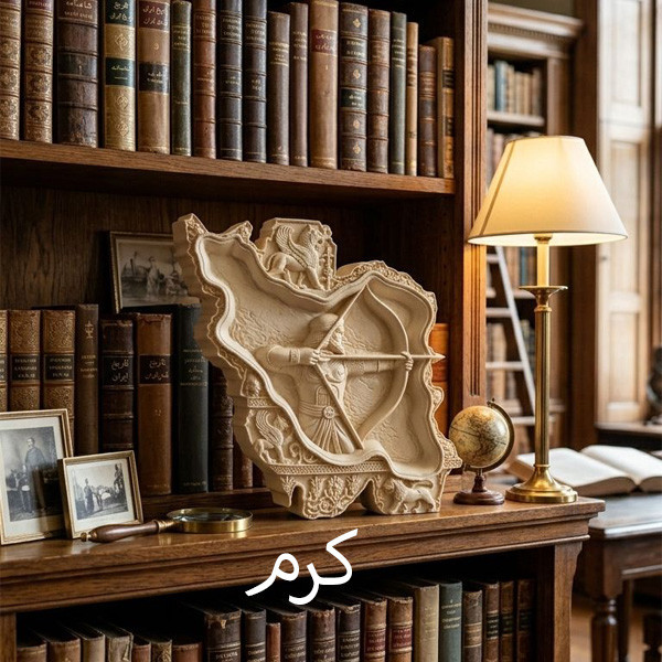 مجسمه سنگی مدل نقشینه ایران طرح آرش کمانگیر