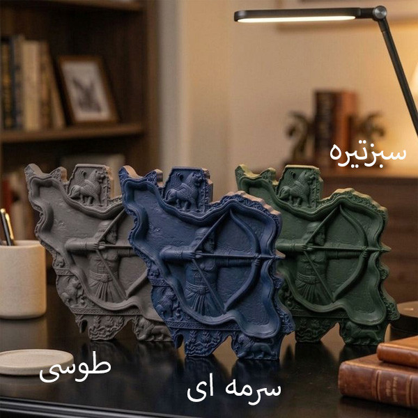 مجسمه سنگی مدل نقشینه ایران طرح آرش کمانگیر
