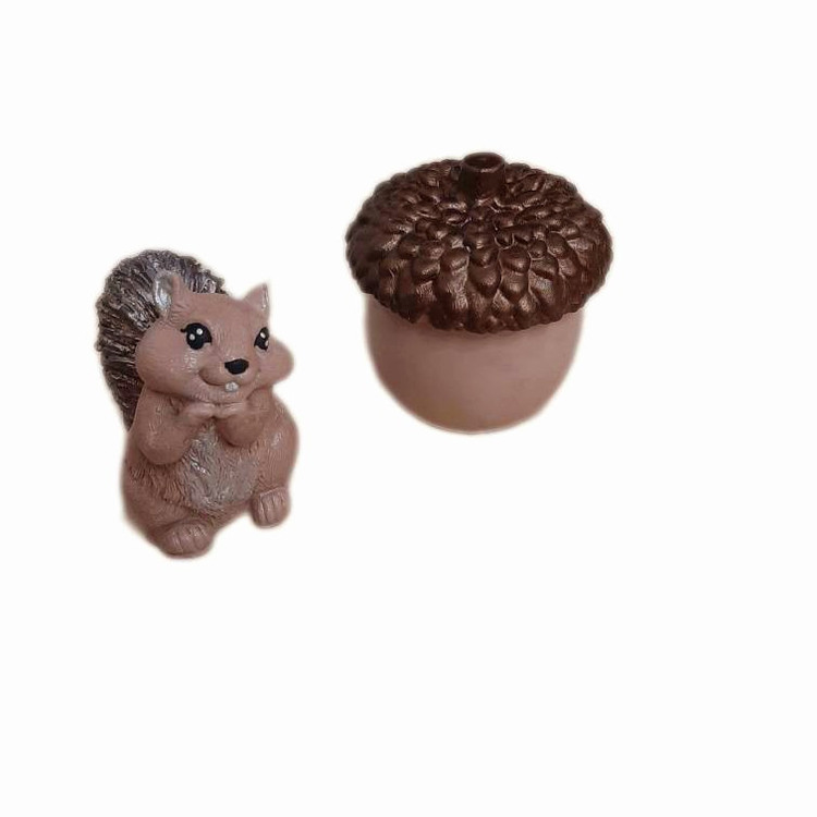 مجسمه مدل بلوط و سنجاب بسته 3 عددی