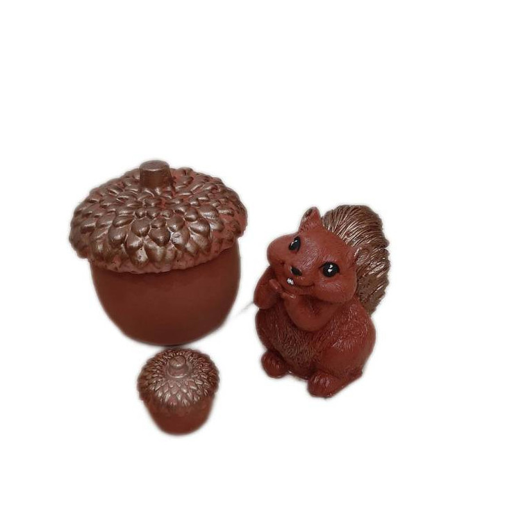 مجسمه مدل بلوط و سنجاب بسته 3 عددی