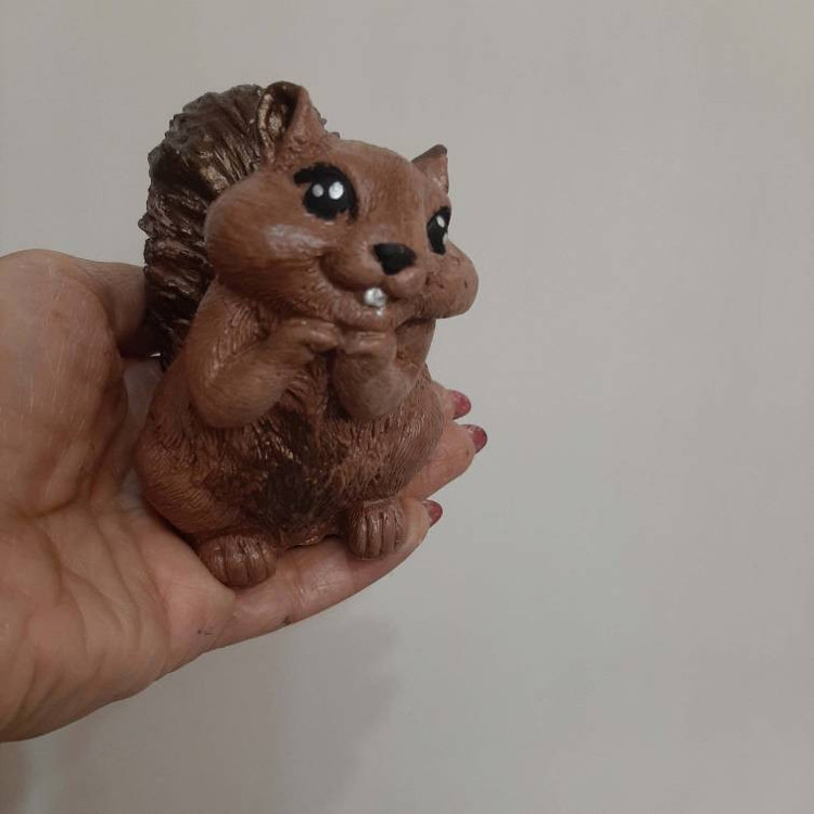 مجسمه مدل بلوط و سنجاب بسته 3 عددی