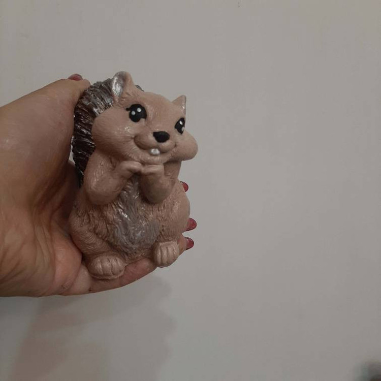 مجسمه مدل بلوط و سنجاب بسته 3 عددی