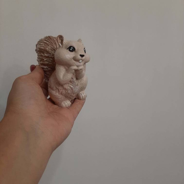 مجسمه مدل بلوط و سنجاب بسته 3 عددی