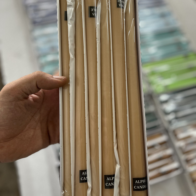 شمع آلفا طرح قلمی مدل 20cm بسته 6 عددی