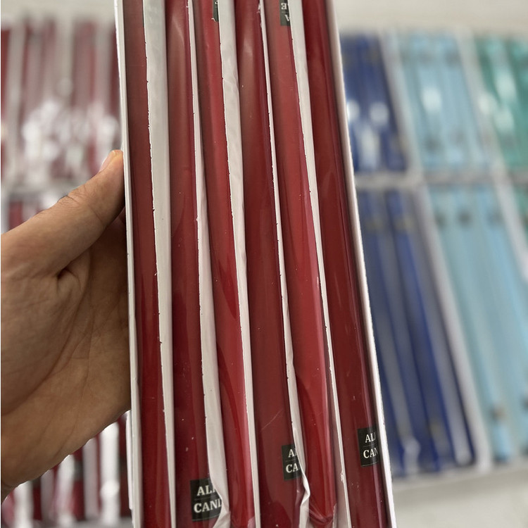 شمع آلفا طرح قلمی مدل 20cm بسته 6 عددی