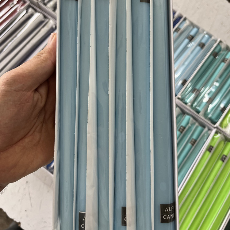 شمع آلفا طرح قلمی مدل 20cm بسته 6 عددی