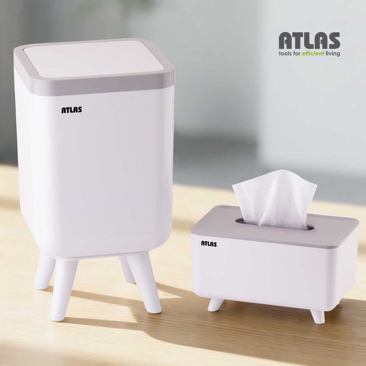 ست سطل و جای دستمال اطلس مدل ژیوار طرح اکونومی کد 101