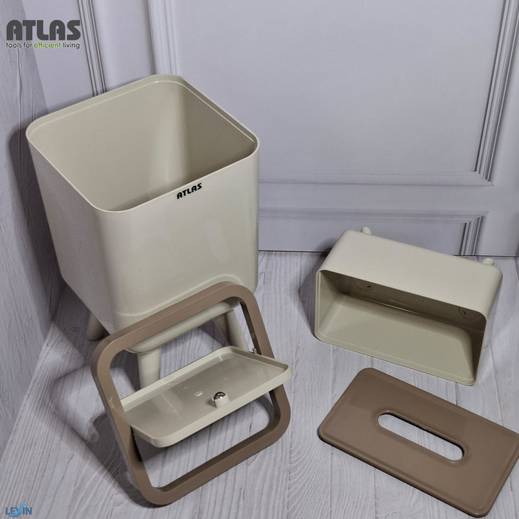 ست سطل و جای دستمال اطلس مدل ژیوار طرح اکونومی کد 101