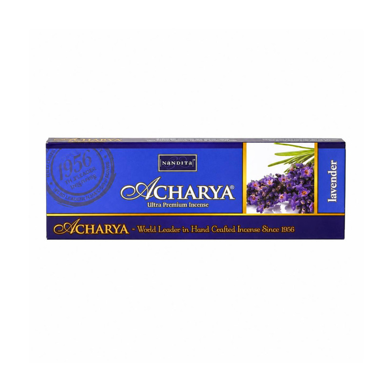 عود دست‌ساز ناندیتا مدل آچاریا لوندر Acharya Lavender رایحه اسطوخودوس بسته 30 عددی